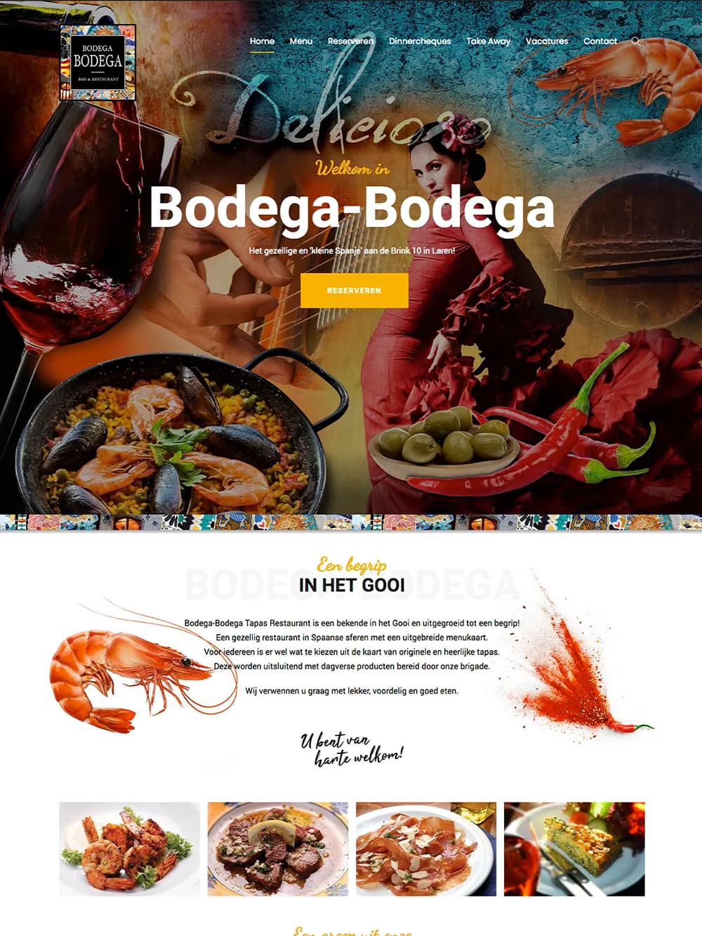 Websiteontwerp voor tapasrestaurant Bodega-Bodega